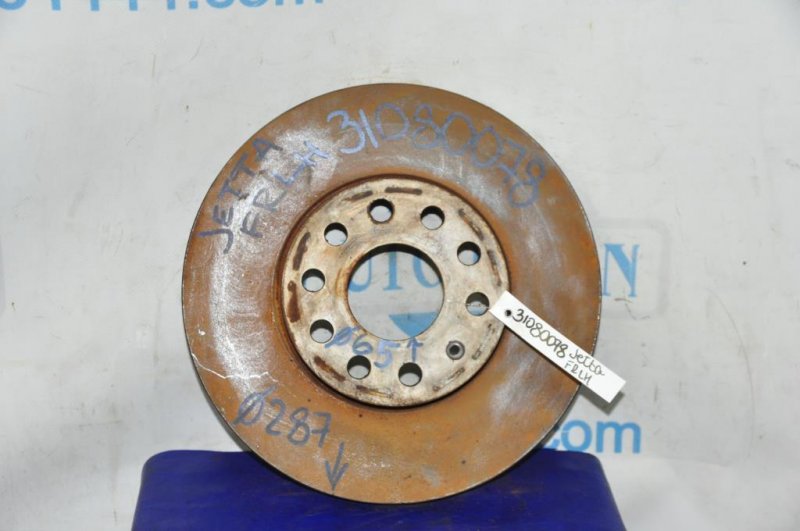 Тормозной диск передний VOLKSWAGEN JETTA USA 10-17 2016 162 1.4 CZTA 5C0 615 301 D Б/У