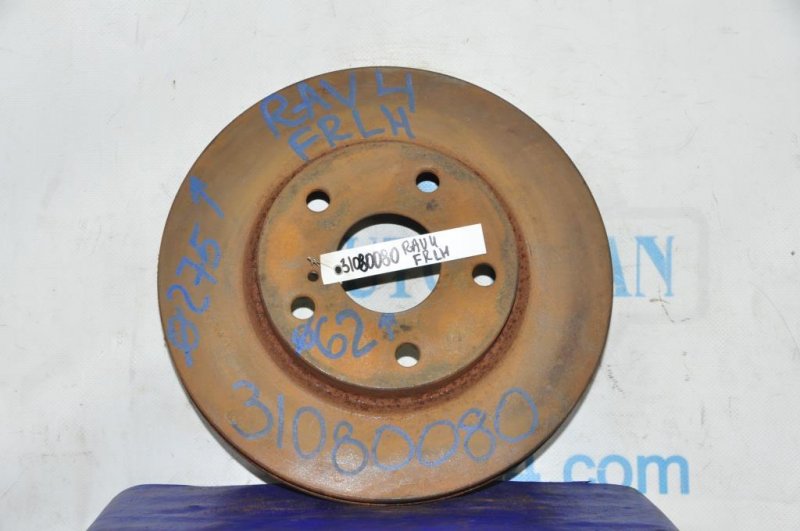 Тормозной диск передний TOYOTA RAV4 05-12 2006 ACA38 2.4 2AZFE 4351242050 Б/У