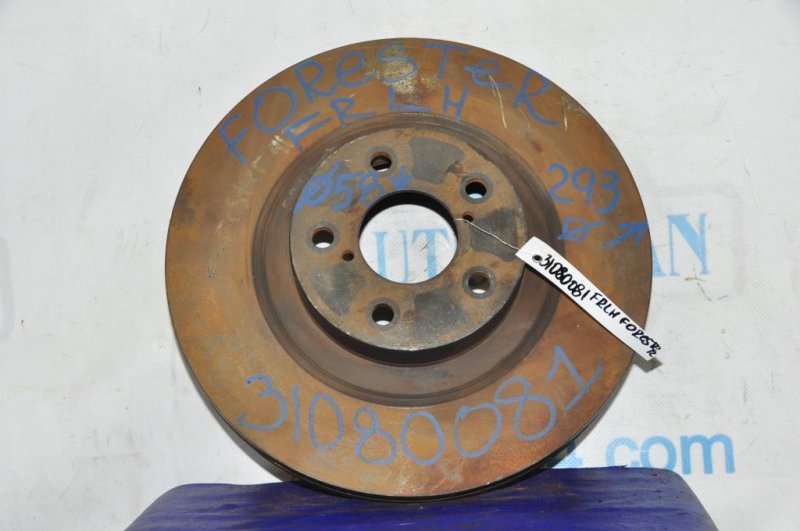 Тормозной диск передний SUBARU FORESTER 12-19 2017 Внедорожник 2.5 26300SA001 Б/У