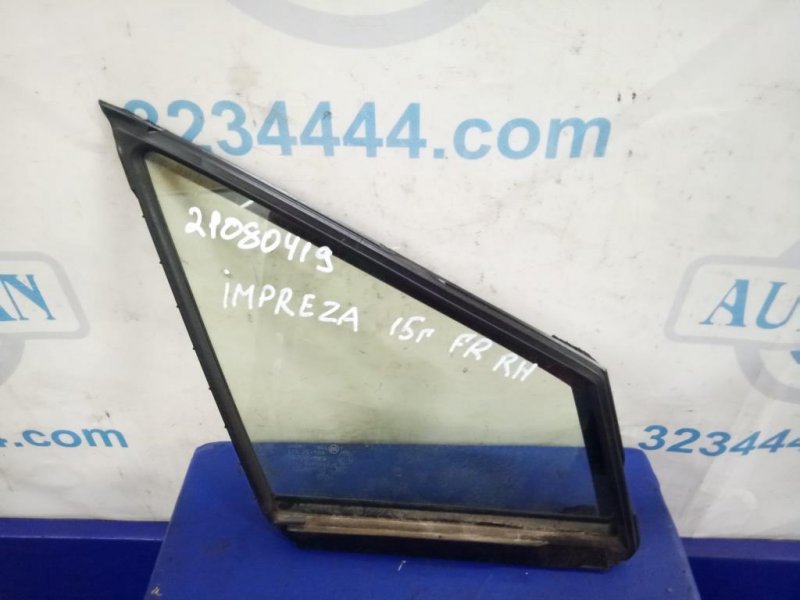 Стекло двери глухое переднее правое SUBARU IMPREZA 11-17 61012VA300 Б/У