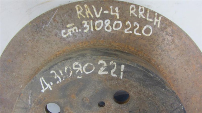Тормозной диск задний TOYOTA RAV4 05-12 ACA38 2.4 2AZFE Тормозной диск задний TOYOTA RAV4 05-12 ACA38 2.4 2AZFE