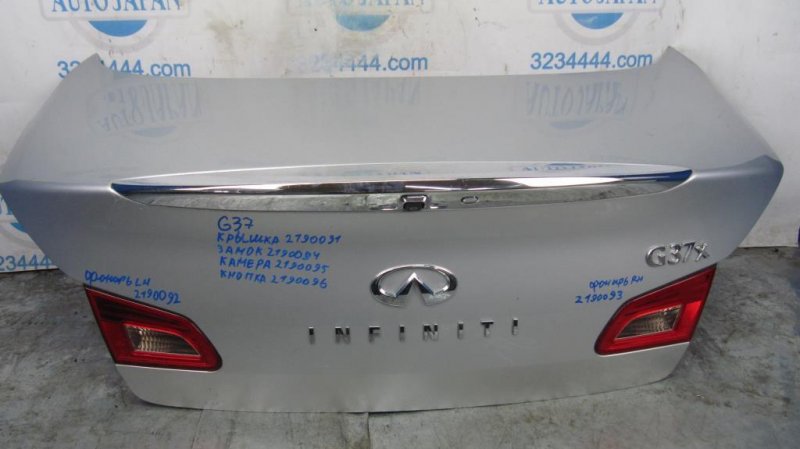 Кнопка открывания багажника наружная INFINITI G25/G35/G37/Q40 06-14 2011 Седан 3.7 VQ37VHR 25380-JK01A Б/У