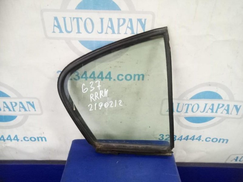 Стекло двери глухое заднее правое INFINITI G25/G35/G37/Q40 06-14 82262-JK000 Б/У