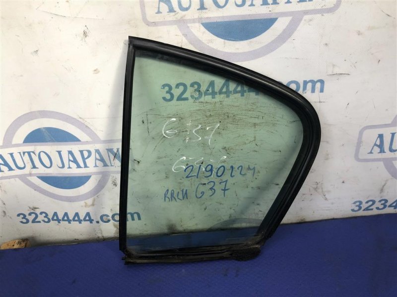 Стекло двери глухое заднее левое INFINITI G25/G35/G37/Q40 06-14 82263-JK000 Б/У