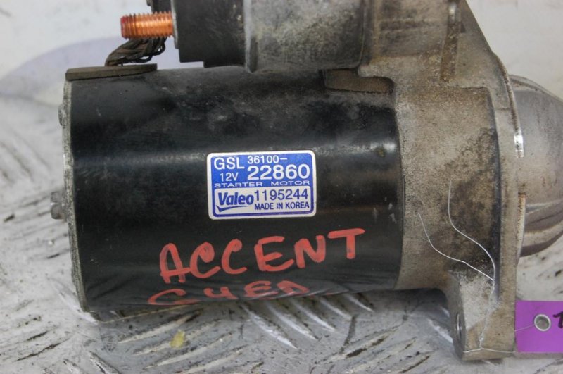 Стартер ACCENT MC 06-10 2006 Седан 1.6