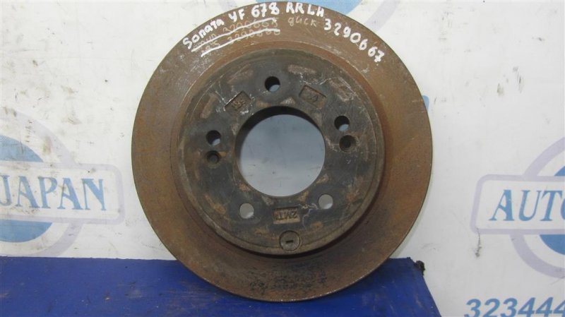 Запчасть тормозной диск задний HYUNDAI SONATA YF 10-14 2011 Седан 2.4 58411-3Q000 Б/У Тормозной диск задний HYUNDAI SONATA YF 10-14 2011 Седан 2.4 58411-3Q000 Б/У