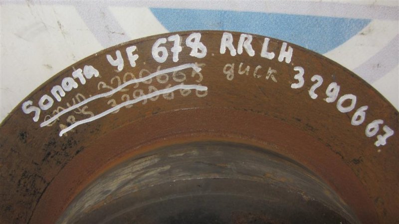 Тормозной диск задний SONATA YF 10-14 2011 Седан 2.4 Тормозной диск задний SONATA YF 10-14 2011 Седан 2.4