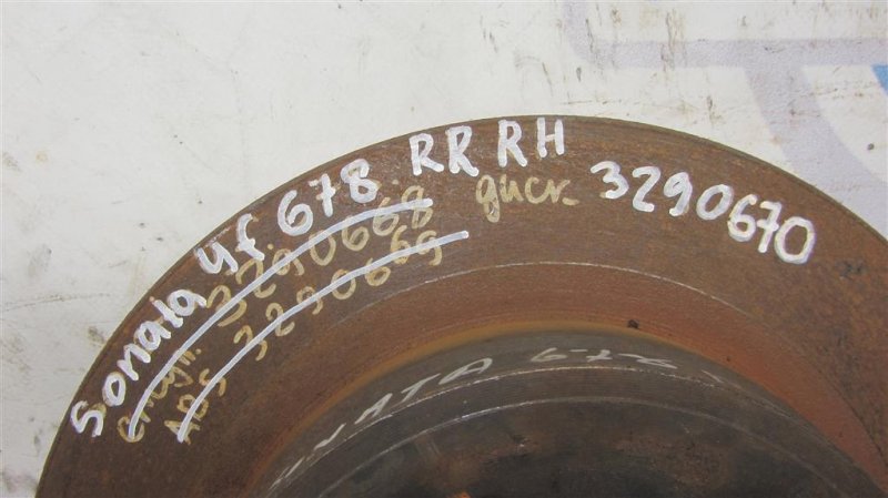 Тормозной диск задний SONATA YF 10-14 2011 Седан 2.4 Тормозной диск задний SONATA YF 10-14 2011 Седан 2.4