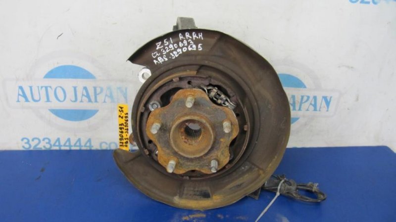 Ступица задняя правая NISSAN MURANO Z51 07-14 2007 Внедорожник 3.5 43018-1AA0A Б/У