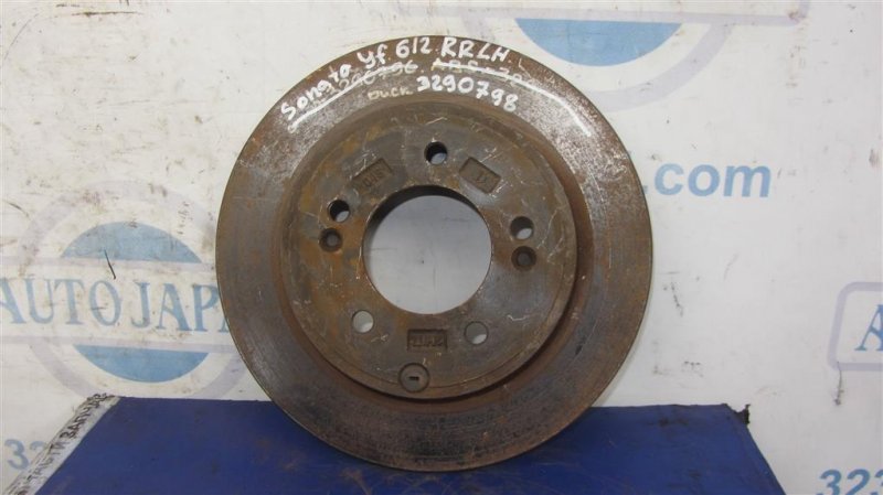 Запчасть тормозной диск задний HYUNDAI SONATA YF 10-14 2011 Седан 2.4 58411-3Q000 Б/У Тормозной диск задний HYUNDAI SONATA YF 10-14 2011 Седан 2.4 58411-3Q000 Б/У