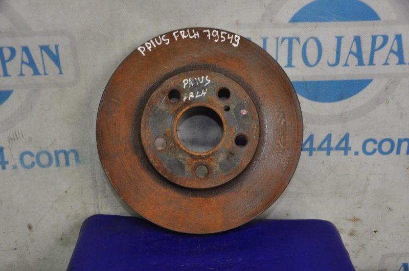 Тормозной диск передний TOYOTA PRIUS - 30 09-17 43512-47040 Б/У