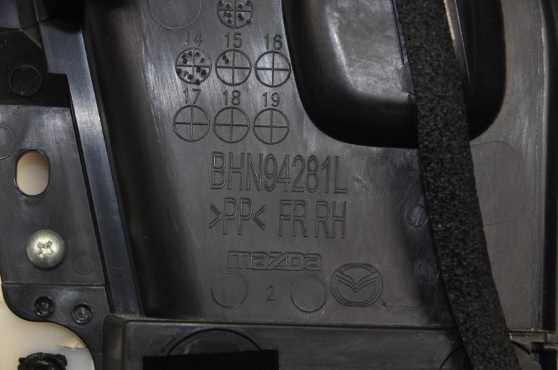 Карта двери передняя правая MAZDA 3 BM 13-19