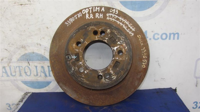 Тормозной диск задний KIA OPTIMA JF 15-20 2016 Седан 2.4 58411-3V500 Б/У