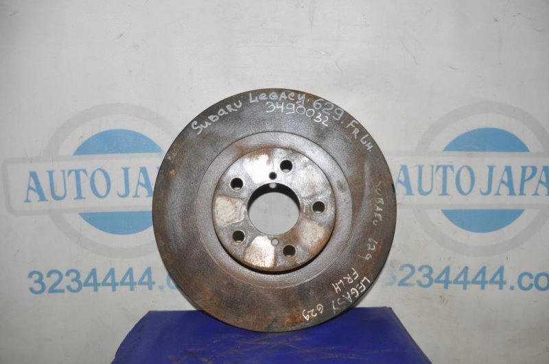 Тормозной диск передний SUBARU LEGACY 09-15 BM 2011 Седан 2.5 EJ253 26300AG01A Б/У