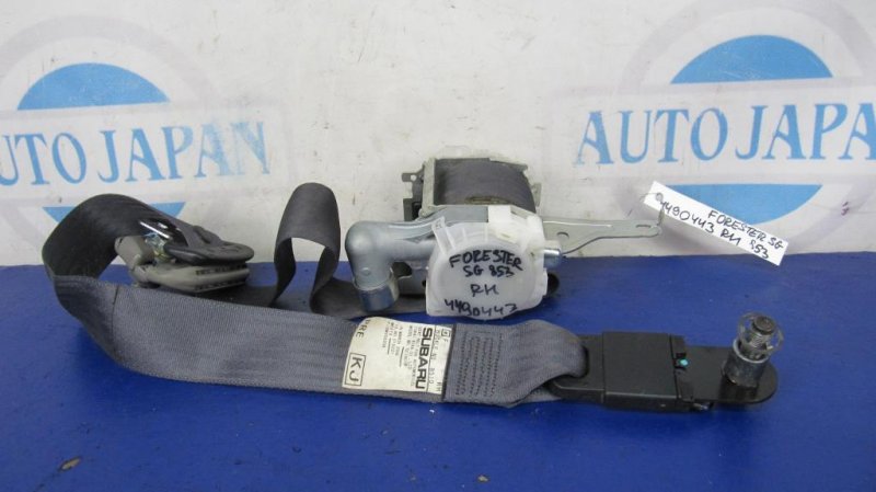 Ремень безопасности передний правый SUBARU FORESTER SG 02-07 2006 Внедорожник 2.5 64621SA060ND Б/У