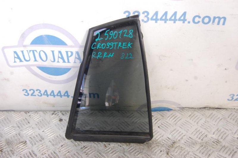 Стекло двери глухое заднее правое SUBARU CROSSTREK 12-17 2017 Внедорожник 2.0 62012FJ220 Б/У