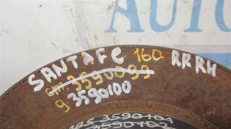 Тормозной диск задний SANTA FE (CM) 05-12 2008 Внедорожник 3.3