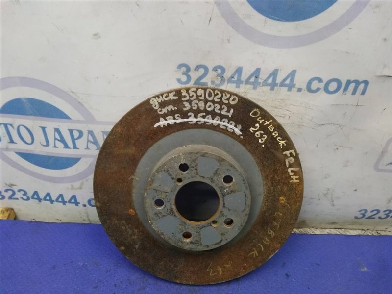 Тормозной диск передний SUBARU OUTBACK 09-14 BR 2012 Внедорожник 2.5 26300AG01A Б/У