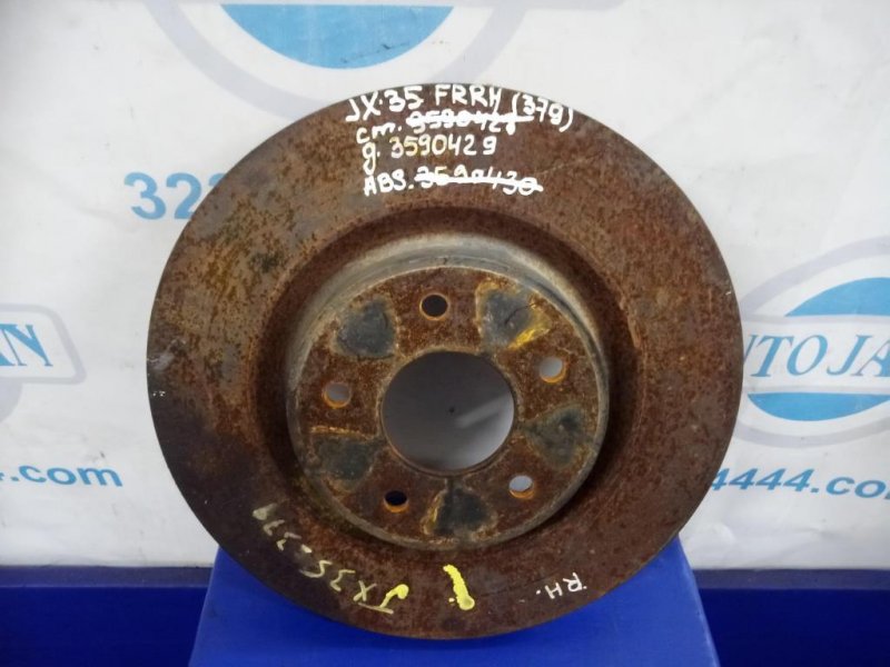 Запчасть тормозной диск передний INFINITI QX60/JX35 12-20 40206-3JA0C Б/У Тормозной диск передний INFINITI QX60/JX35 12-20 40206-3JA0C Б/У