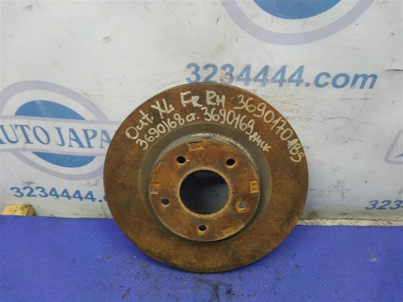 Тормозной диск передний MITSUBISHI OUTLANDER XL 05-13 Б/У