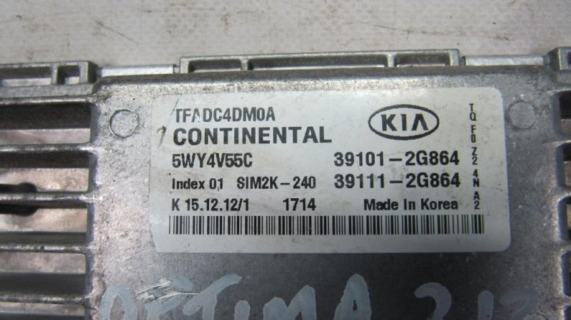 Блок управления двигателем KIA OPTIMA TF 11-16 Седан 2.4