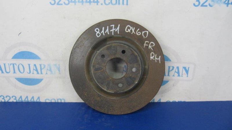 Запчасть тормозной диск передний INFINITI QX60/JX35 12-20 40206-3JA0A Б/У Тормозной диск передний INFINITI QX60/JX35 12-20 40206-3JA0A Б/У