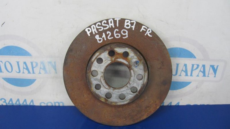 Тормозной диск передний VOLKSWAGEN PASSAT B7 11-15 561 615 301 B Б/У