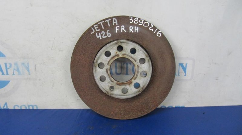 Тормозной диск передний VOLKSWAGEN JETTA USA 10-17 2014 162 2.0 CBPA 5C0 615 301 D Б/У