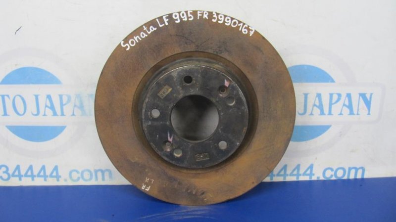 Запчасть тормозной диск передний HYUNDAI SONATA LF 2014- 2015 Седан G4FJ 1.6 51712-C2000 Б/У Тормозной диск передний HYUNDAI SONATA LF 2014- 2015 Седан G4FJ 1.6 51712-C2000 Б/У