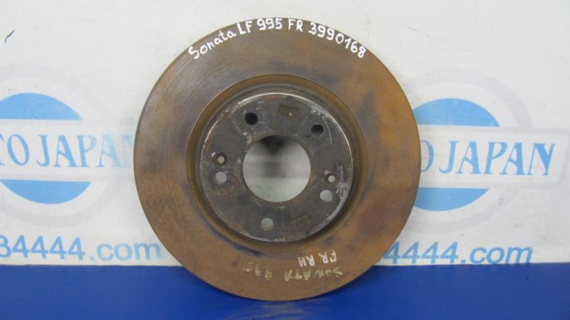 Запчасть тормозной диск передний HYUNDAI SONATA LF 2014- 2015 Седан G4FJ 1.6 51712-C2000 Б/У Тормозной диск передний HYUNDAI SONATA LF 2014- 2015 Седан G4FJ 1.6 51712-C2000 Б/У