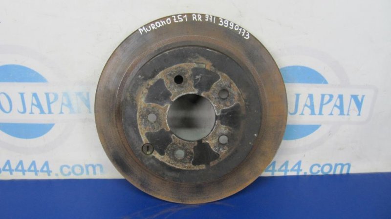 Тормозной диск задний NISSAN MURANO Z51 07-14 2009 Внедорожник 3.5 43206-CA000 Б/У