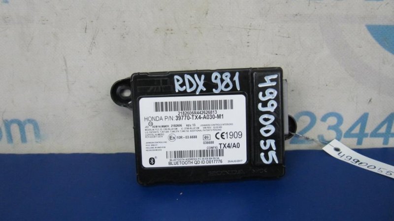 Блок управления блютуз ACURA RDX 12-19 2018 Внедорожник 3.5 39770-TX4-A03 Б/У