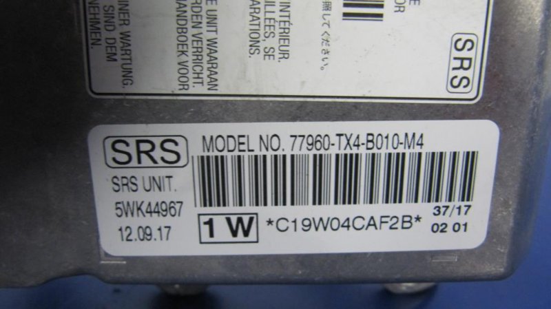 Блок управления AIRBAG RDX 12-19 2018 Внедорожник 3.5 Блок управления AIRBAG RDX 12-19 2018 Внедорожник 3.5