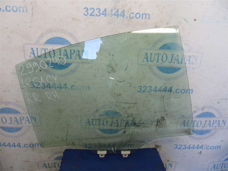 Стекло двери заднее правое SUBARU LEGACY 09-15 BM 2014 Седан 2.5 FB25B 62011AJ00A Б/У