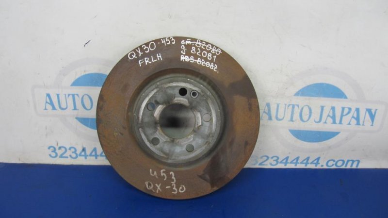 Тормозной диск задний INFINITI QX30 16-20 2016 Внедорожник 2.0 20PET 43206-5DA0A Б/У