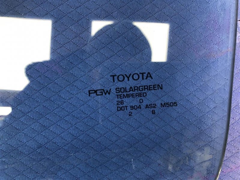 Стекло двери переднее левое SIENNA 11-16 2011 GSL30 3.5 2GR-FE