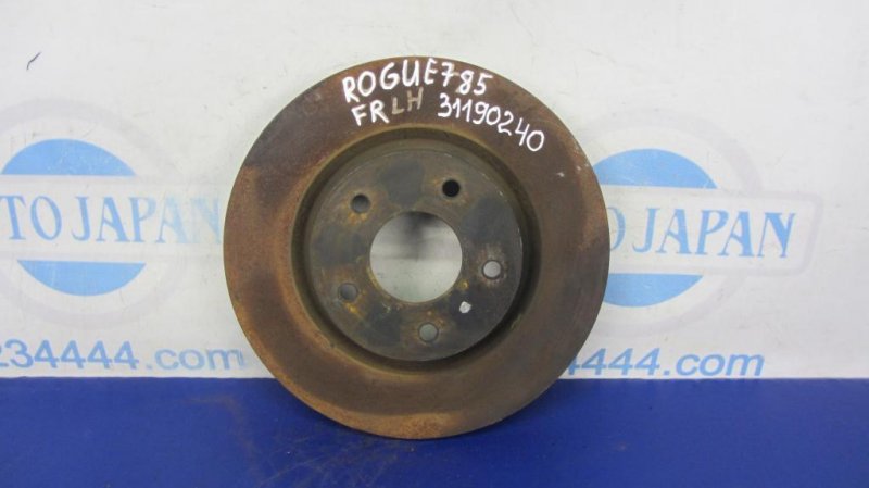 Тормозной диск передний NISSAN X-TRAIL/ROGUE T32 13-20 2017 T32 2.5 QR25DE 40206-4BA0A Б/У