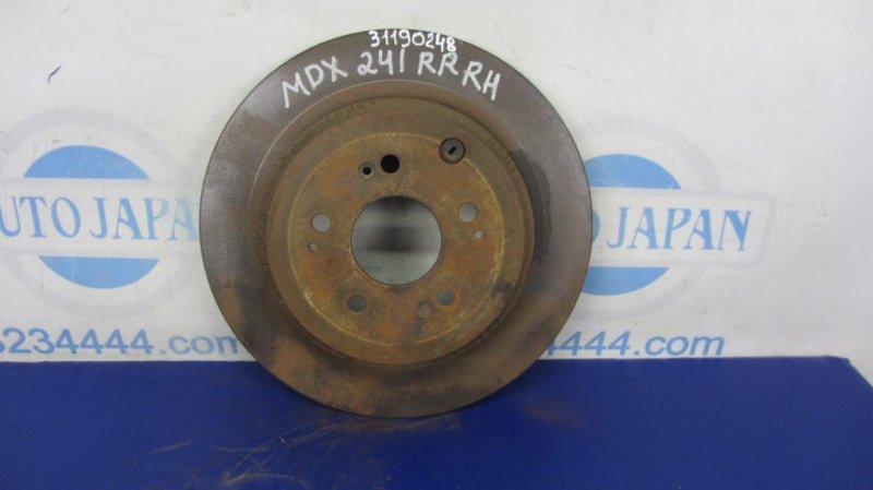 Тормозной диск задний ACURA MDX (YD2) 06-13 2007 YD2 3.7 42510-STX-A00 Б/У