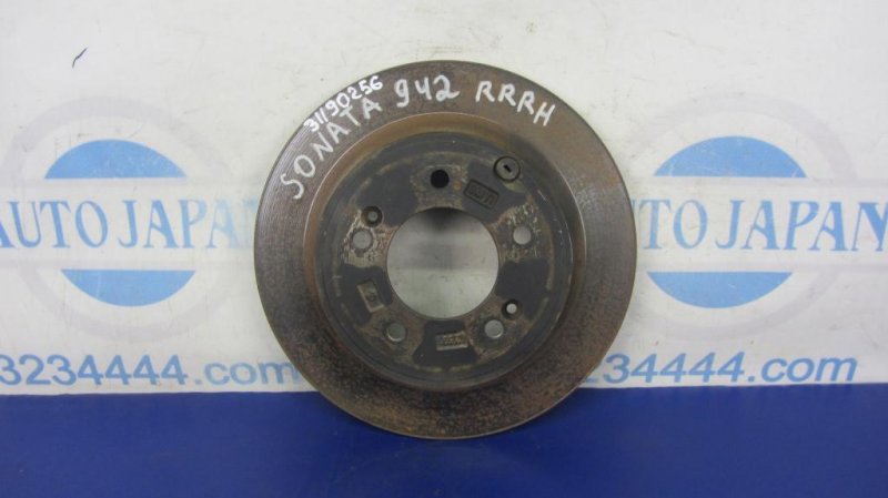 Тормозной диск задний HYUNDAI SONATA YF 10-14 2013 Седан 2.4 58411-3Q000 Б/У