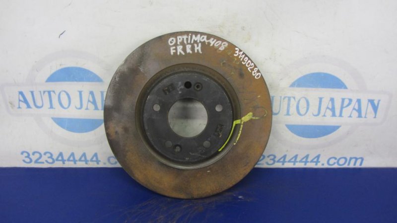 Тормозной диск передний KIA OPTIMA JF 15-20 2019 Седан 2.4 58411-3Q000 Б/У