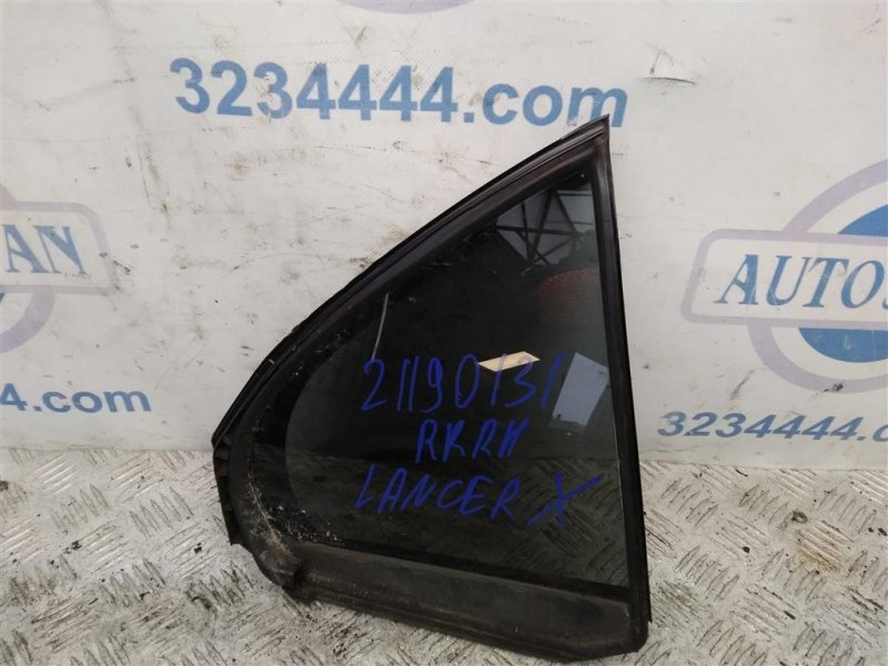Запчасть стекло двери глухое заднее правое MITSUBISHI LANCER X 10 07-15 2012 Седан 2.4 5740A018 Б/У Стекло двери глухое заднее правое MITSUBISHI LANCER X 10 07-15 2012 Седан 2.4 5740A018 Б/У