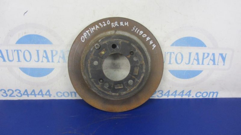 Тормозной диск задний KIA OPTIMA TF 11-16 2015 Седан 2.4 58411-3V500 Б/У