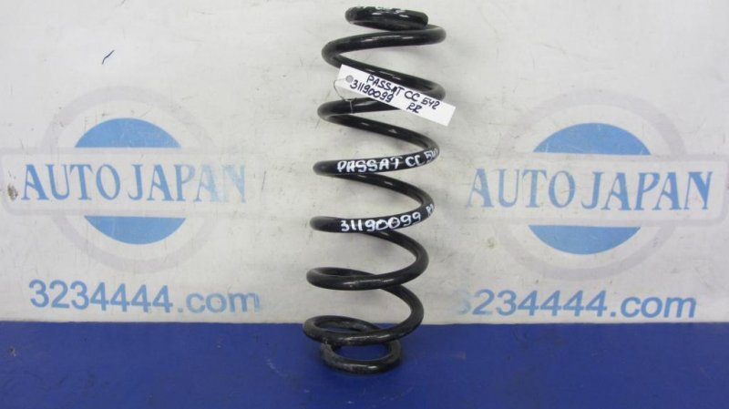 Пружина задней подвески VOLKSWAGEN PASSAT CC 08-12 2012 358 2.0 CBFA 3C0 511 115 AN Б/У