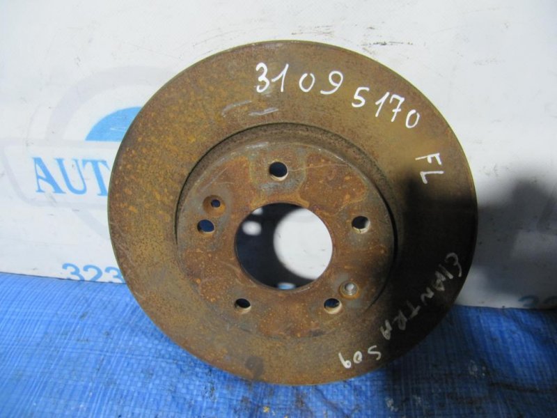 Тормозной диск передний HYUNDAI ELANTRA MD 10-15 2013 Седан 1.8 51712-3X000 Б/У