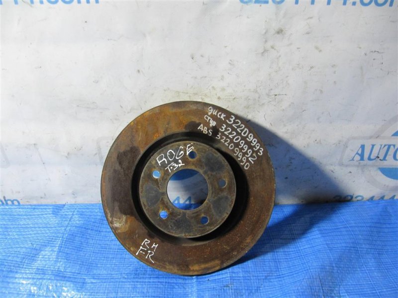 Тормозной диск передний NISSAN X-TRAIL/ROGUE T32 13-20 40206-4BA0A Б/У