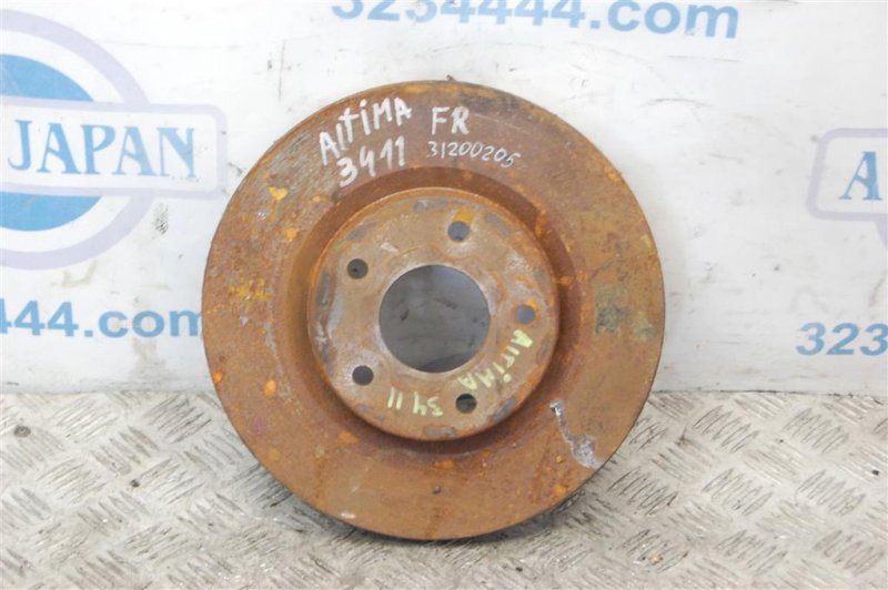 Тормозной диск передний NISSAN ALTIMA L32 07-12 2010 Седан 2.5 40206-JA00B Б/У