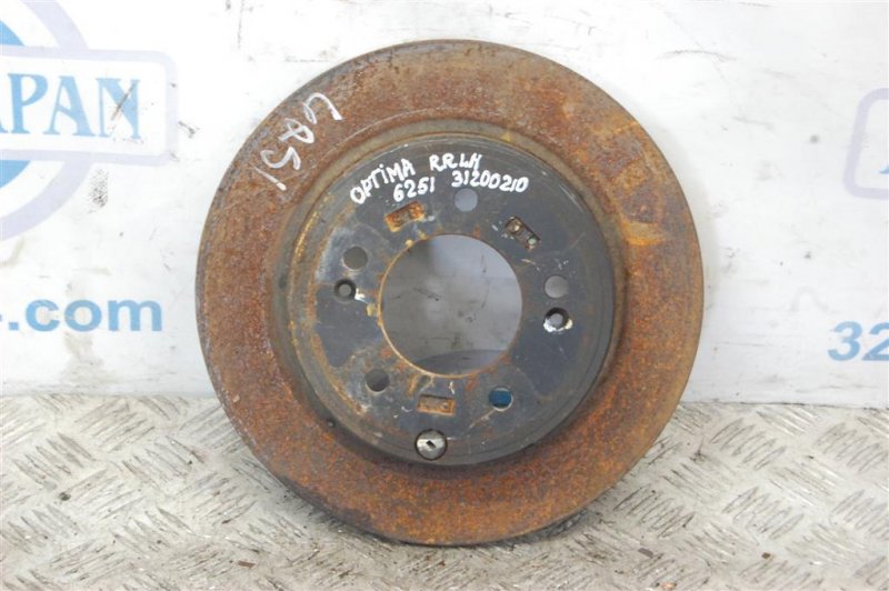 Тормозной диск задний KIA OPTIMA TF 11-16 2015 Седан 2.4 58411-3Q000 Б/У