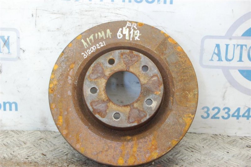 Тормозной диск передний NISSAN ALTIMA L33 12-18 2014 L33 2.5 40206-3TA0A Б/У
