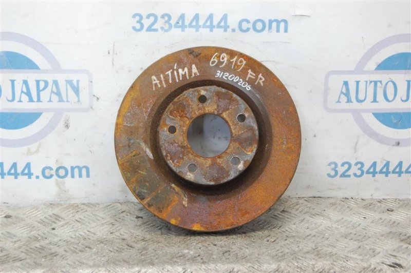 Тормозной диск передний NISSAN ALTIMA L32 07-12 40206-JA00A Б/У