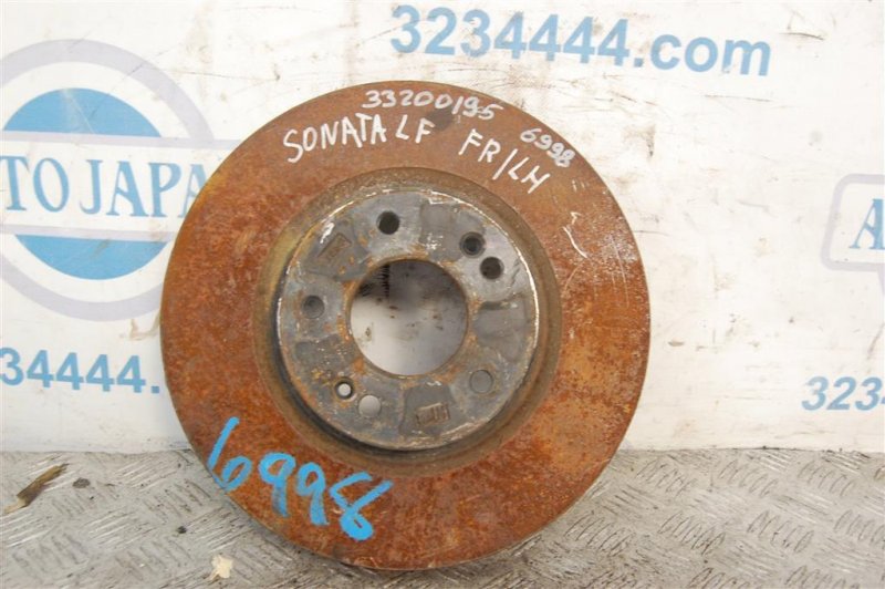 Тормозной диск передний HYUNDAI SONATA LF 2014- 2017 Седан 2.4 51712-C2000 Б/У